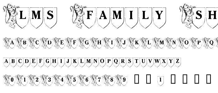 LMS Family Shield font